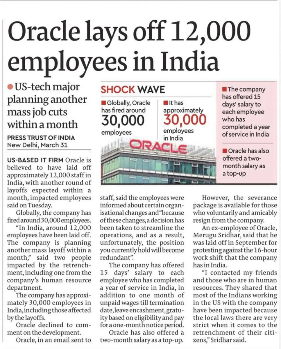 Job layoff news article 2