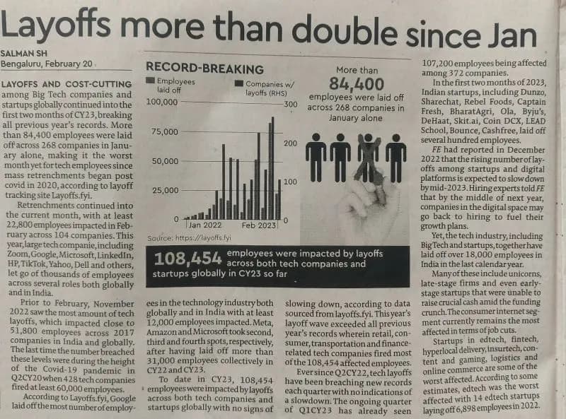 Job layoff news article 5